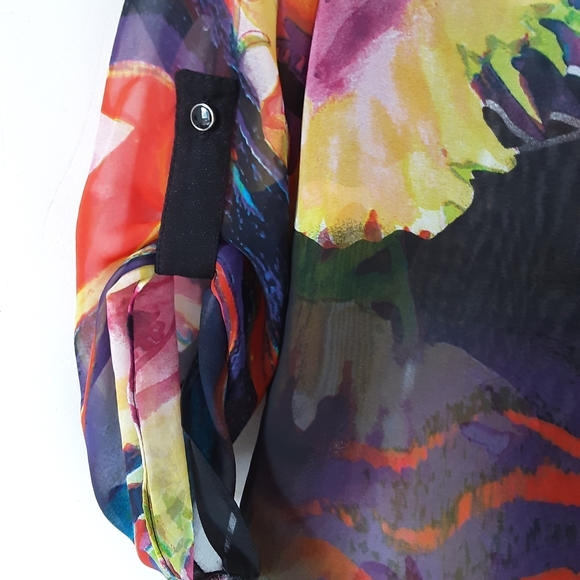 Frank Lyman Floral Multicoloured Hi-Low Tunic - Picture 4 of 7